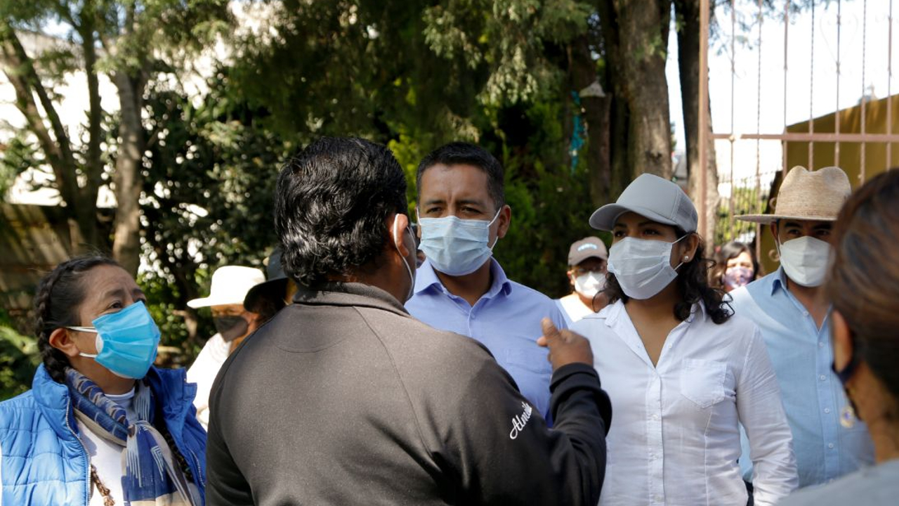 Por: Cortesía Edmundo Tlatehui inició con sus caminatas de agradecimiento por las calles de San Andrés Cholula