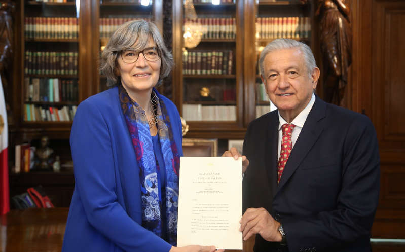 Por: Cortesía El presidente Andrés Manuel recibió cartas credenciales de 10 embajadores