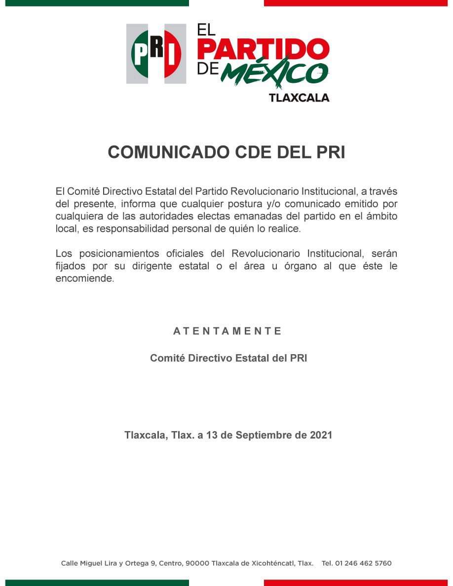 Por: Cortesía Se deslinda PRI de acusaciones de diputada local