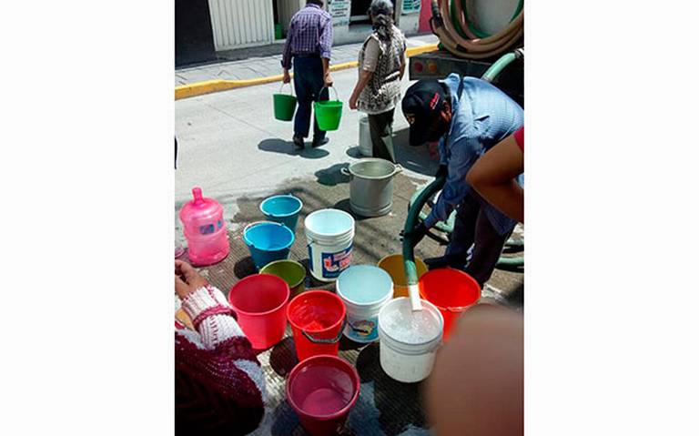 Por: Cortesía En Chiautempan se presenta una falta de agua