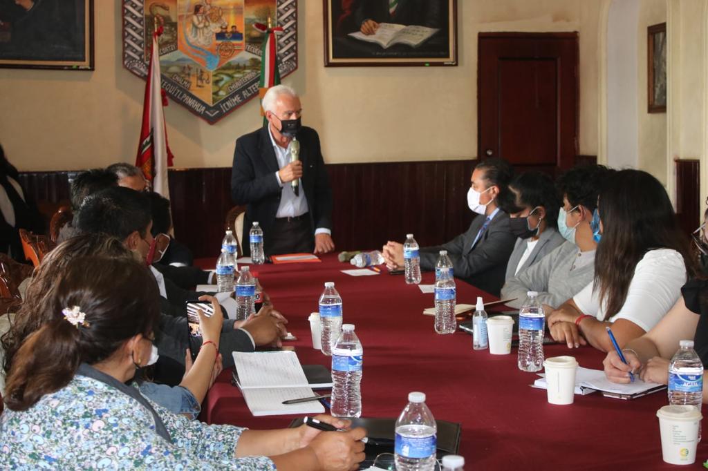Por: Cortesía Celebran reunión de trabajo Cabildo de Chiautempan e integrantes del IAIP