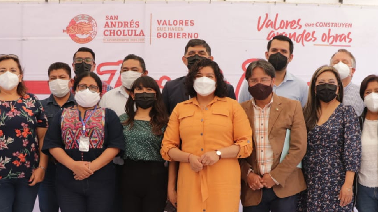 Ayuntamiento de San Andrés Cholula inició con la rehabilitación de la Avenida Central de Tlaxcalancingo