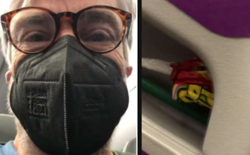 Por: Cortesía "¿Será cierto que sanitizan?": Actor expone mala higiene en avión durante vuelo; video se hace viral
