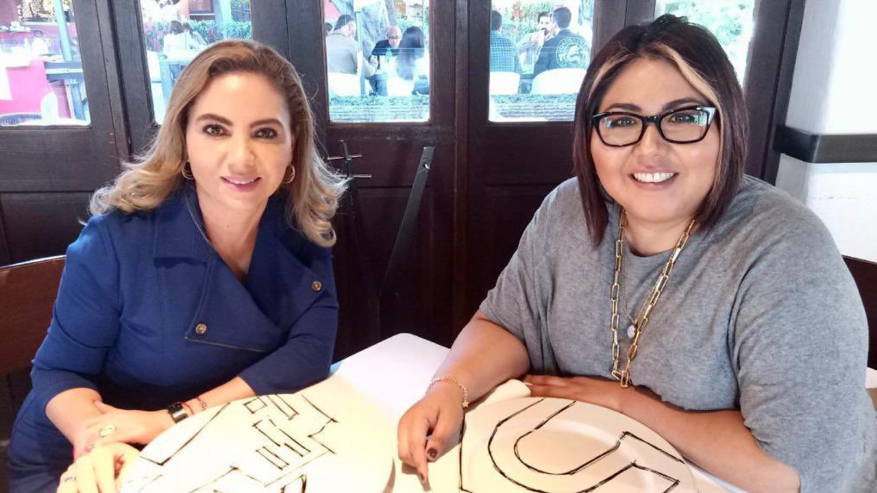 Por: Cortesía Paola Angón mantuvo una reunión con la dirigente estatal del PAN Genoveva Huerta