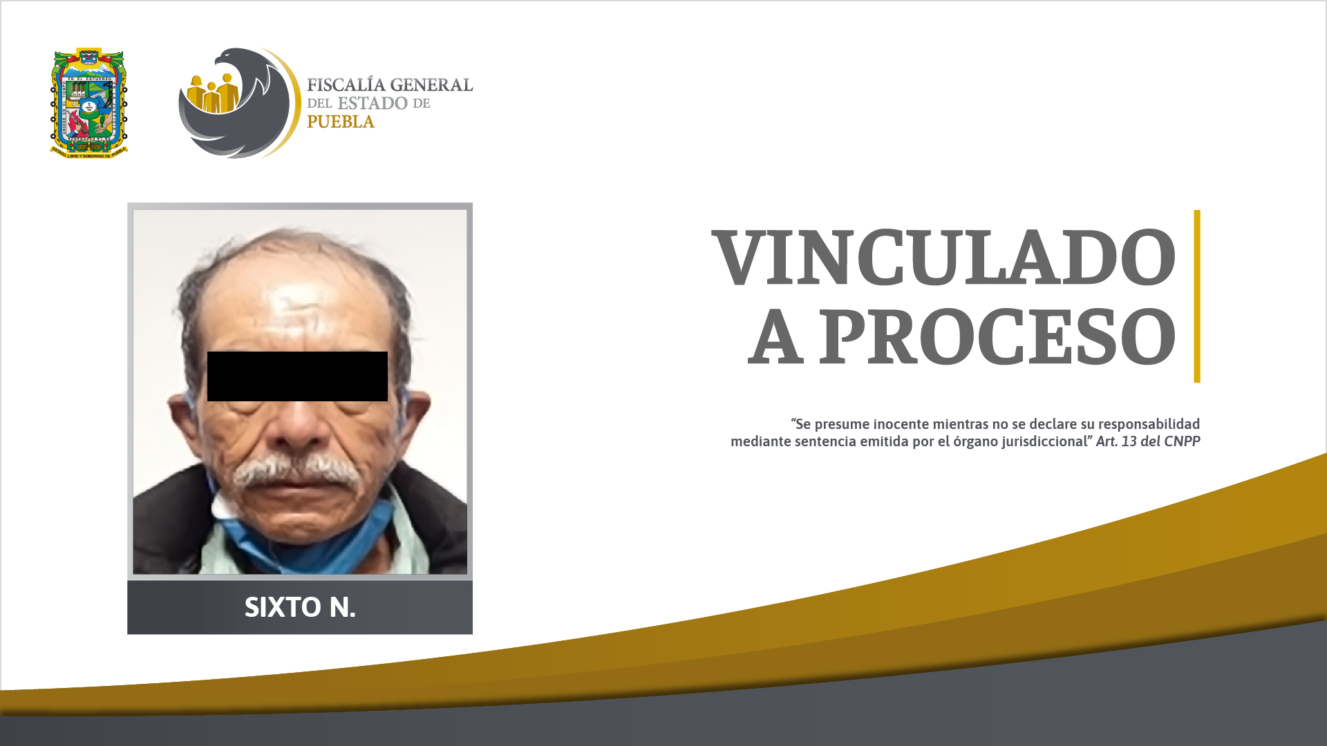 Por: Cortesía Hombre de 77 años investigado por violar a adolescente en Puebla