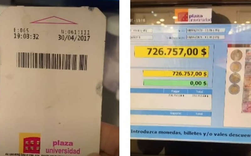 Por: Cortesía ¿¡Que!?: Usuario intenta pagar boleto de estacionamiento del 2017, resultado se vuelve viral (Video)