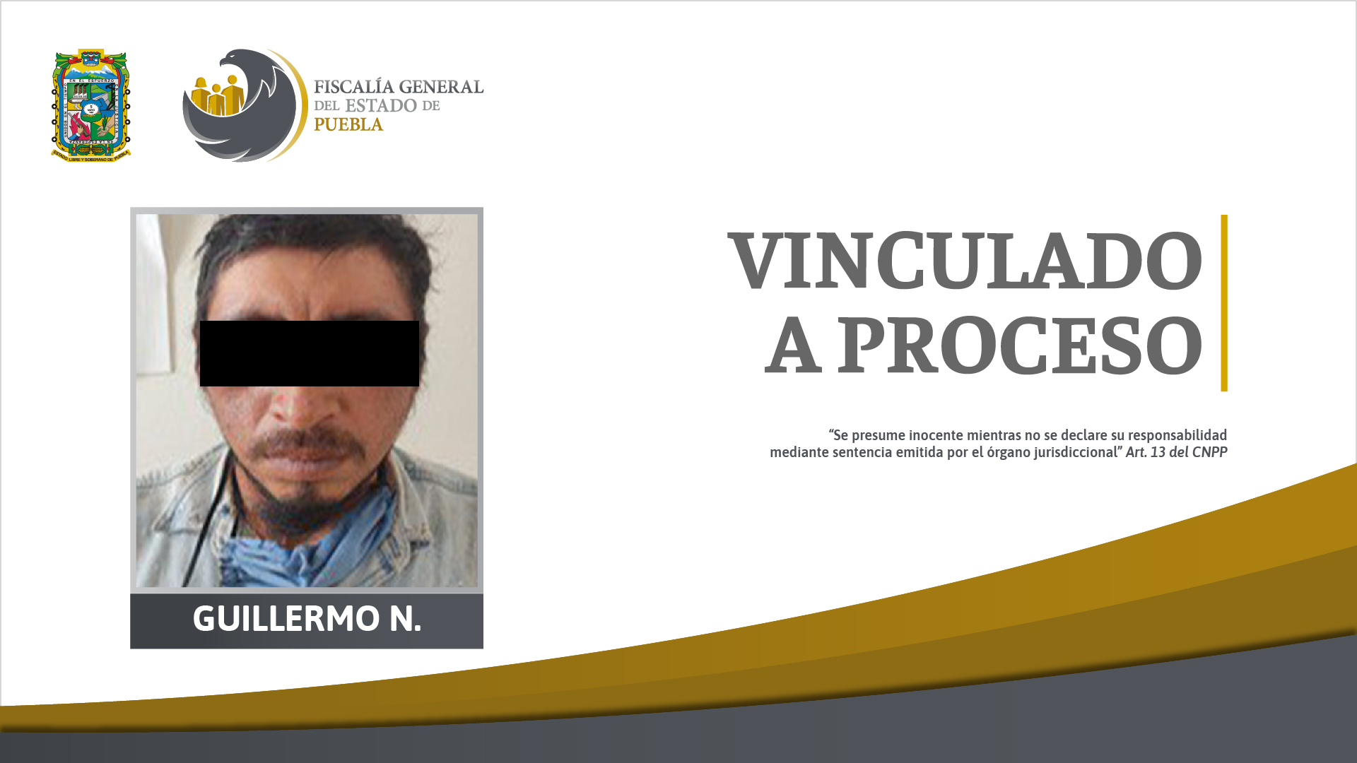 Por: Cortesía Guillermo N. vinculado a proceso por homicidio de una mujer en riña