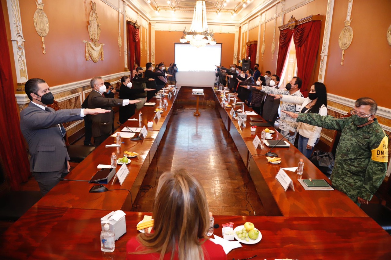 Por: Cortesía Lorena Cuéllar instaló el consejo estatal de seguridad