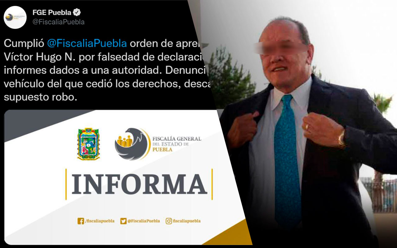 Por: Cortesía Ex director general del Cobaep y ex diputado por Cholula es detenido por malversación en Puebla