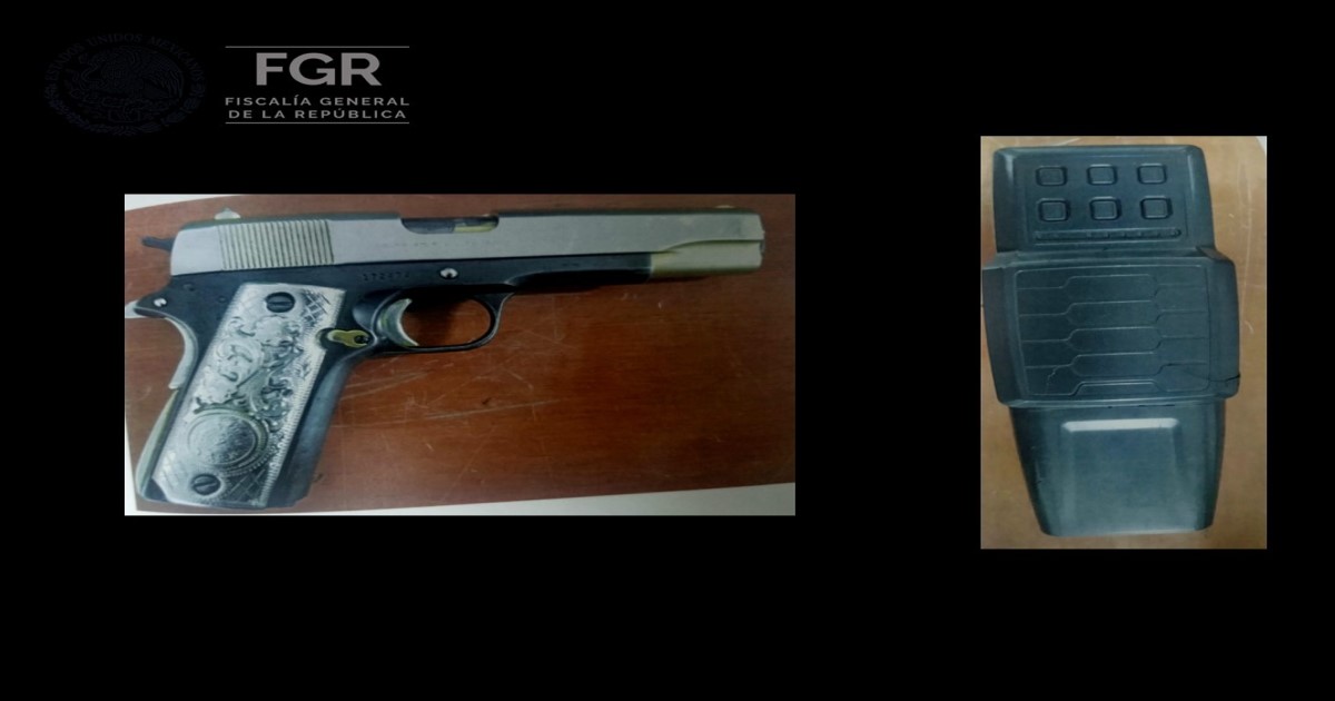 Por: Cortesía Obtiene FGR sentencia de más de 10 años de prisión por portación de arma de fuego