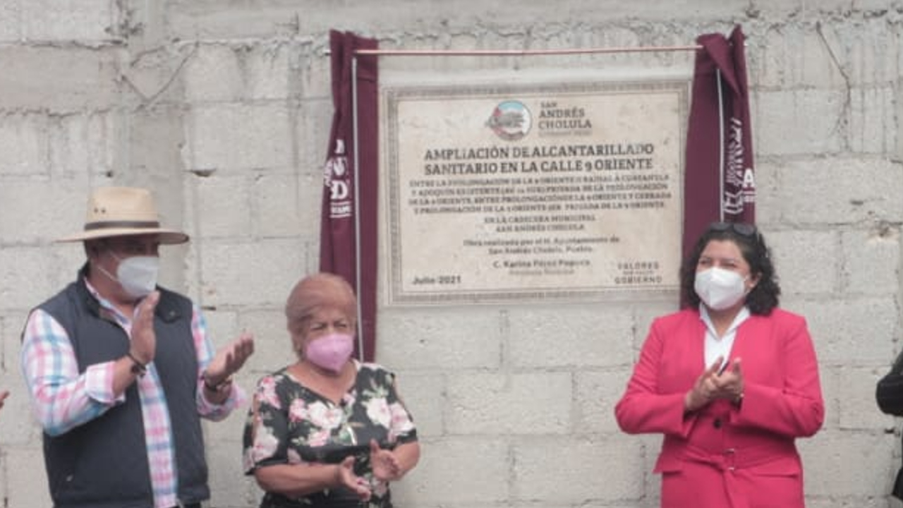 Ayuntamiento de San Andrés Cholula continúa entregando obras en esta recta final de gobierno