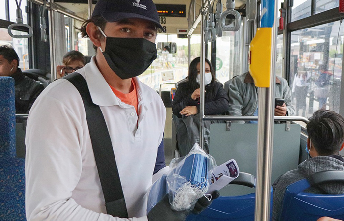 Por: Cortesía En Querétaro será obligatorio el uso de cubrebocas en el transporte público