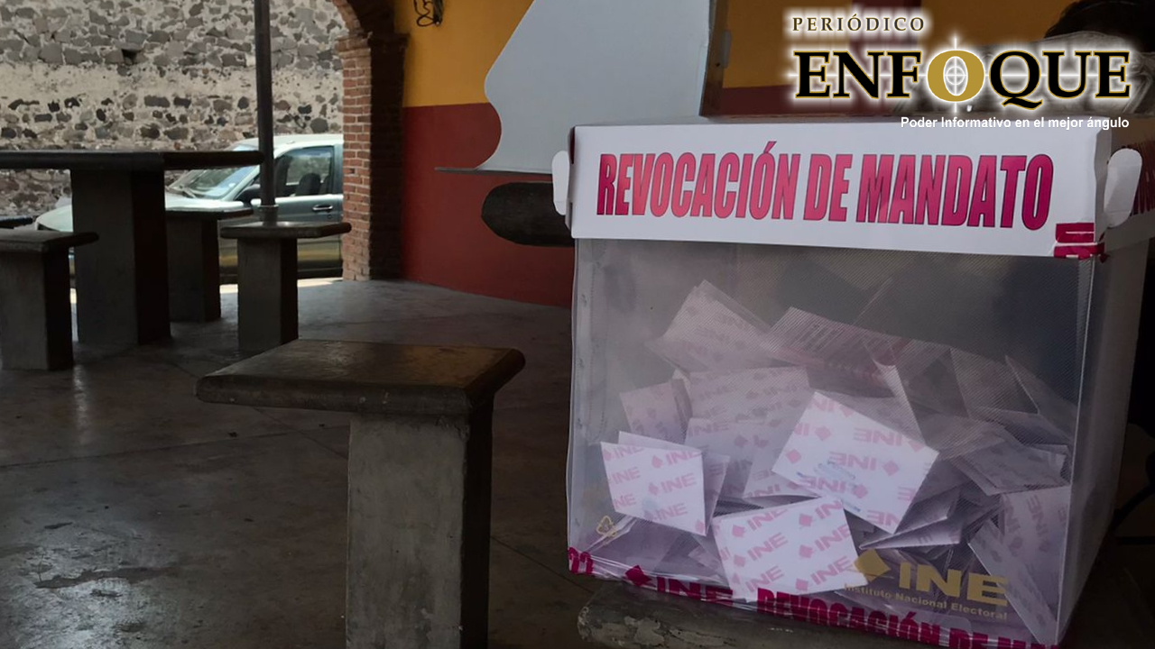 Por: Enfoque Con baja afluencia se efectúa la Consulta de Revocación de Mandato en Cholula