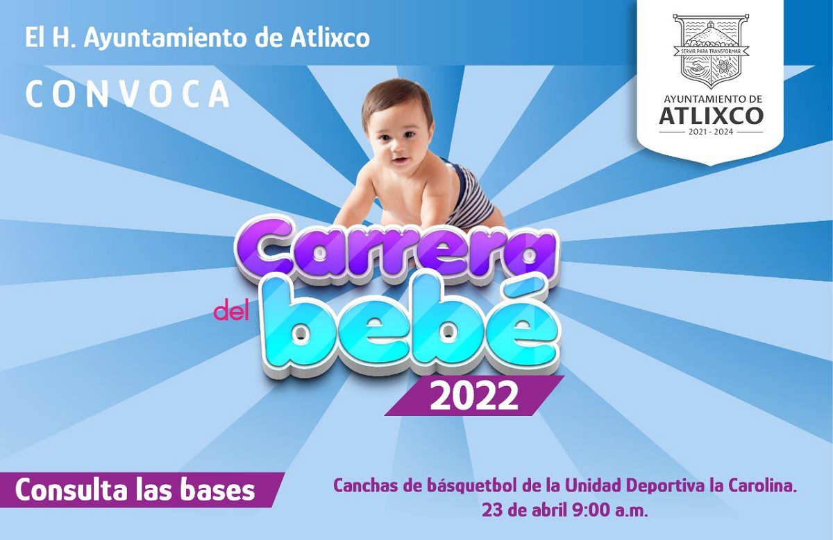 Por: Cortesía Alista Atlixco la carrera del bebé 2022