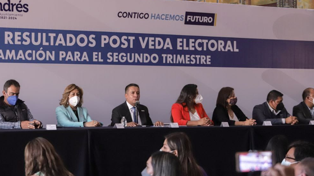 Por: Cortesía El Ayuntamiento de San Andrés Cholula presentó su informe de actividades durante la veda electoral