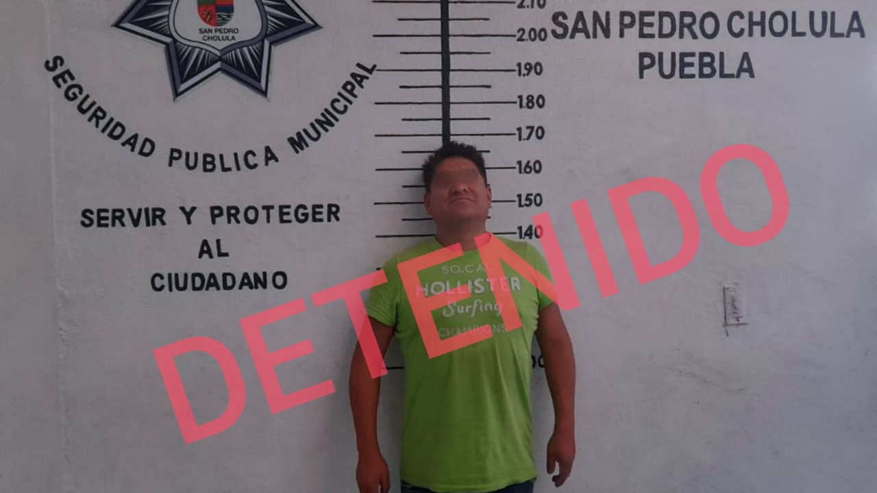 Por: Cortesía En San Pedro Cholula detienen un hombre acusado de abuso sexual