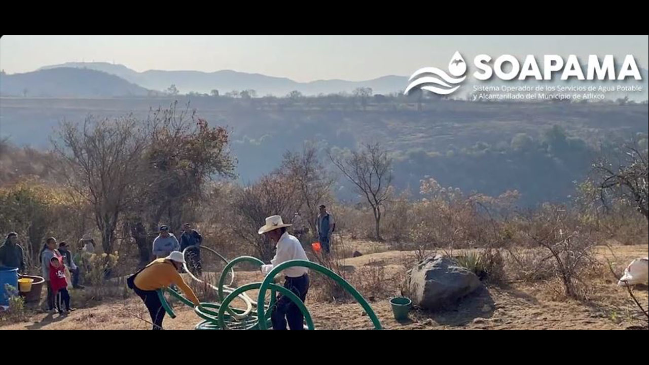 Por: Cortesía Soapama da seguimiento con la donación de pipas de agua y actividades de riego en la reforestación 2021