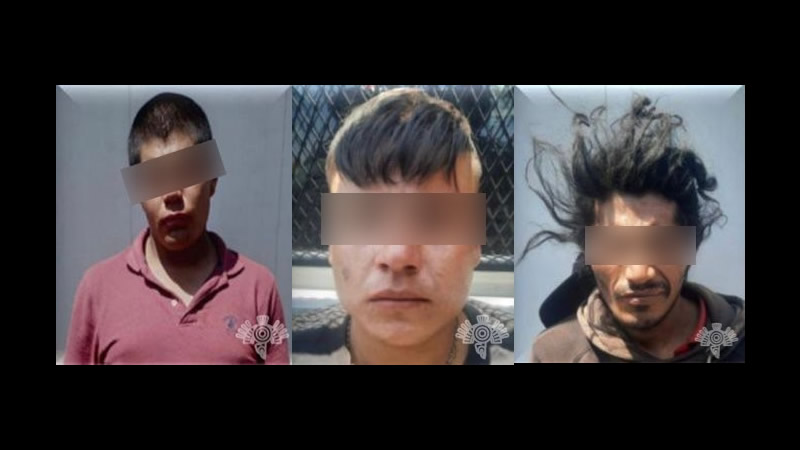 Por: Cortesía Detienen a 3 sujetos en posesión de droga y armas en San José Chiapa