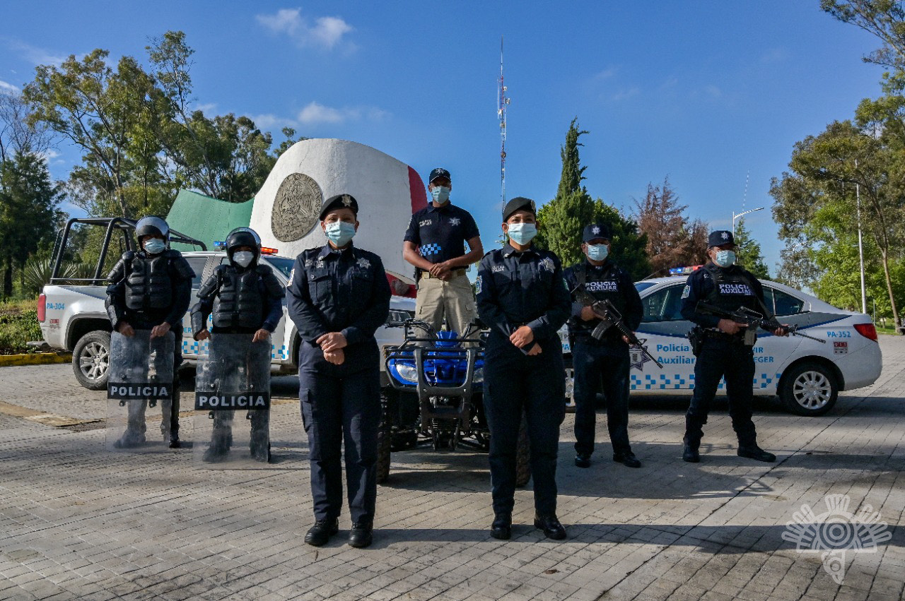 Por: Cortesía Convocatoria de reclutamiento para Policía Auxiliar Puebla 2022