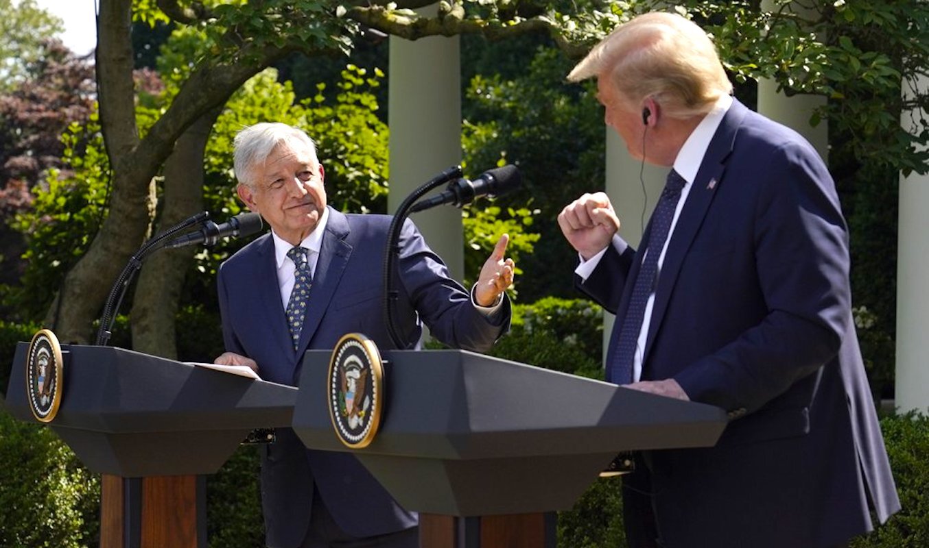 Por: Cortesía Donald Trump presumió haber 'doblado' a gobierno de AMLO con el programa “Quédate en México”