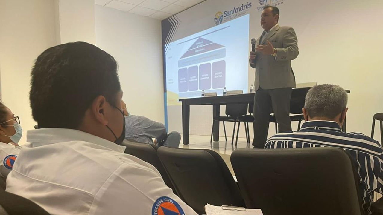 Por: Cortesía Elementos de Seguridad Pública de San Andrés Cholula recibieron capacitación en materia de protección civil