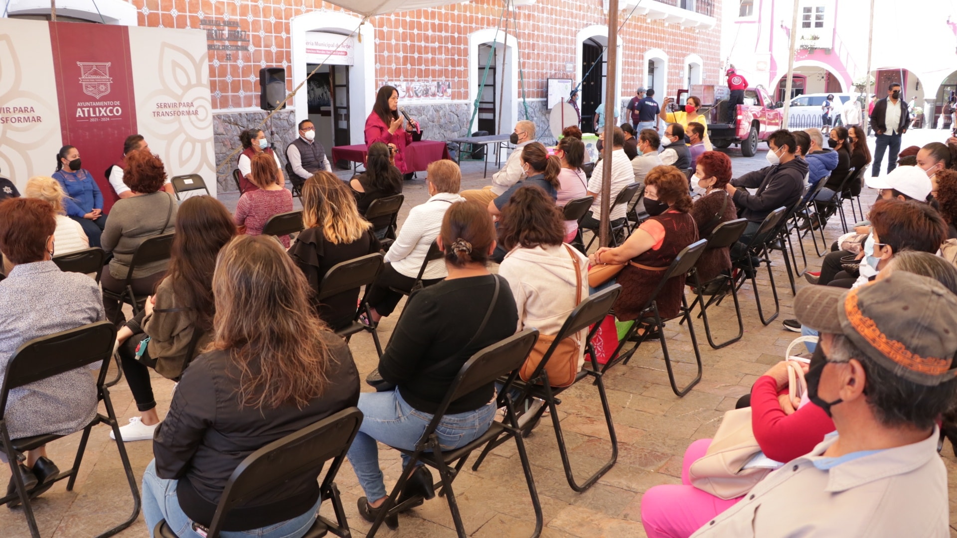 Por: Cortesía En colaboración con gobernación del estado, Atlixco llevo a cabo la jornada “Tejiendo Comunidad”