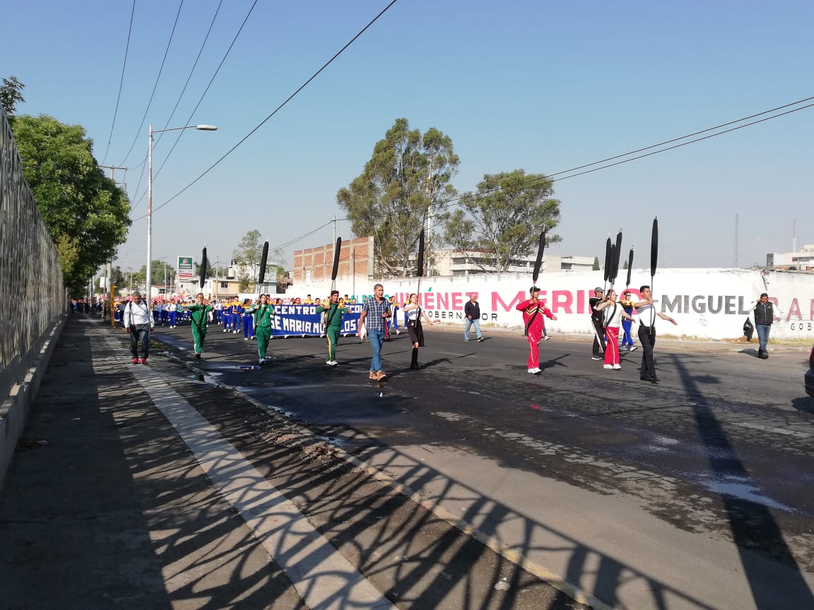 Por: Cortesía Esta mañana se realizó el pase de revista para el desfile de 5 mayo en Puebla