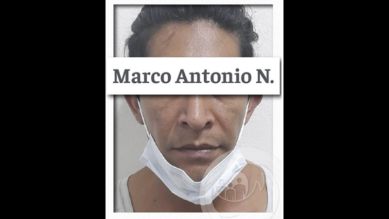 Por: Cortesía Marco Antonio N. es enviado a prisión por violencia familiar y por violar a su hija en Mayorazgo