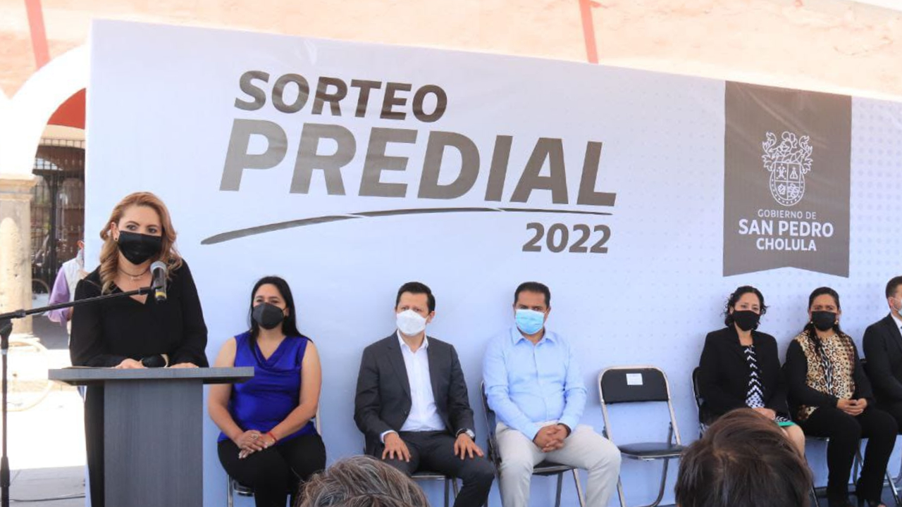 Por: Cortesía En San Pedro Cholula se realizó y fueron entregados los premios del Sorteo Predial 2022