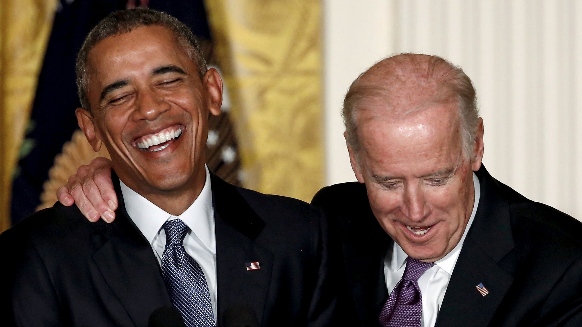 Por: Cortesía Barack Obama y Joe Biden,se reencuentran en la Casa Blanca para promocionar el Obamacare