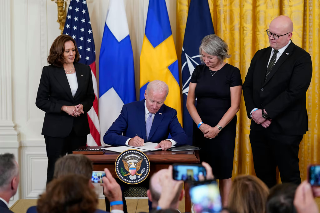 Por: Cortesía Ratifica Joe Biden la incorporación de Suecia y Finlandia a la OTAN