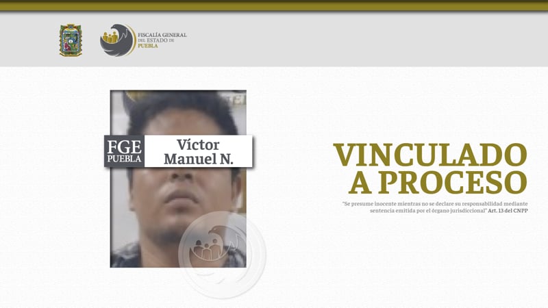 Por: Cortesía Víctor Manuel N. es enviado a prisión tras disparar y asesinar a un hombre en Tlaxcalancingo