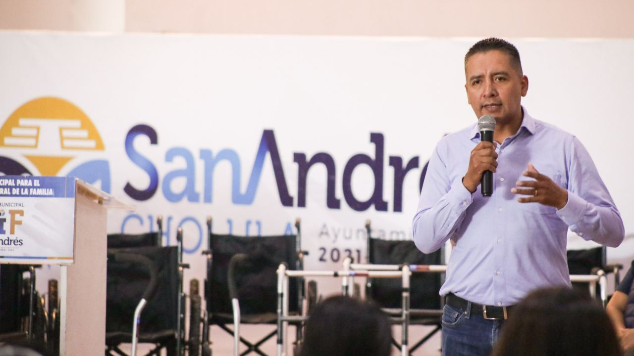 Por: Cortesía Ayuntamiento de San Andrés Cholula busca entregar alrededor de 700 aparatos ortopédicos de movilidad a sectores vulnerables