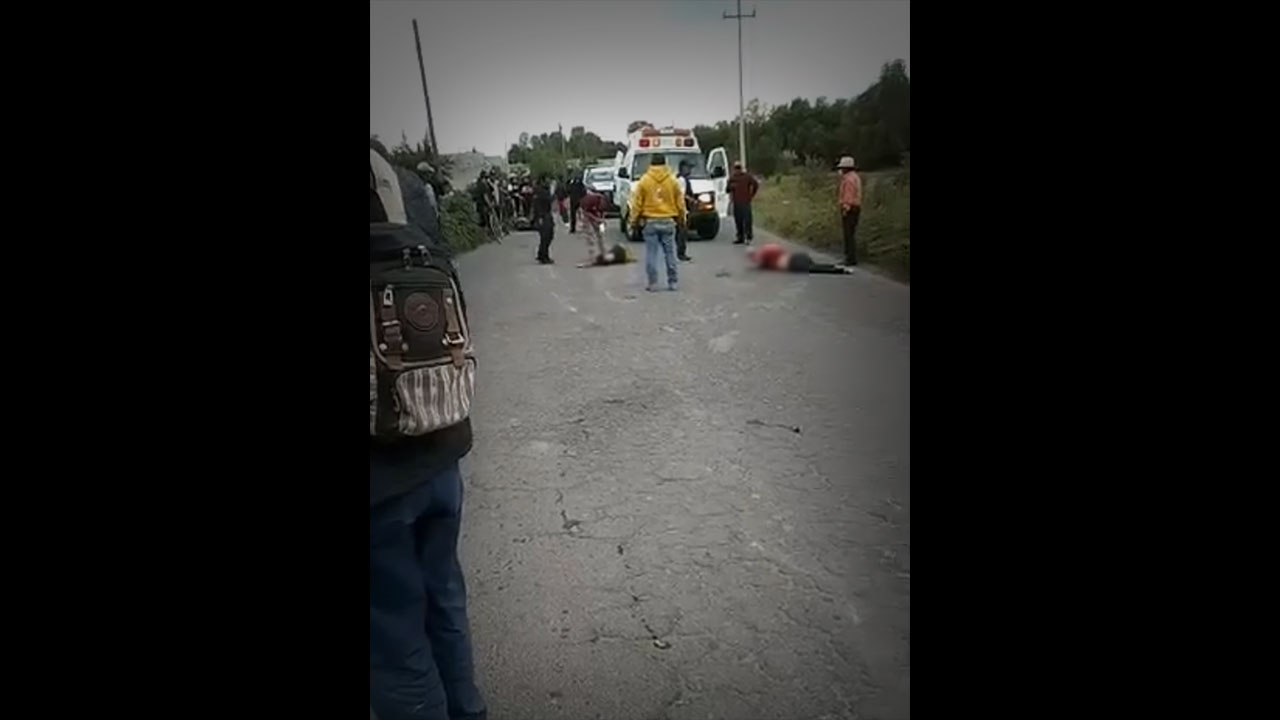Por: Cortesía Pierden la vida dos personas al ser arrolladas y una más resulta lesionada en Acatzingo