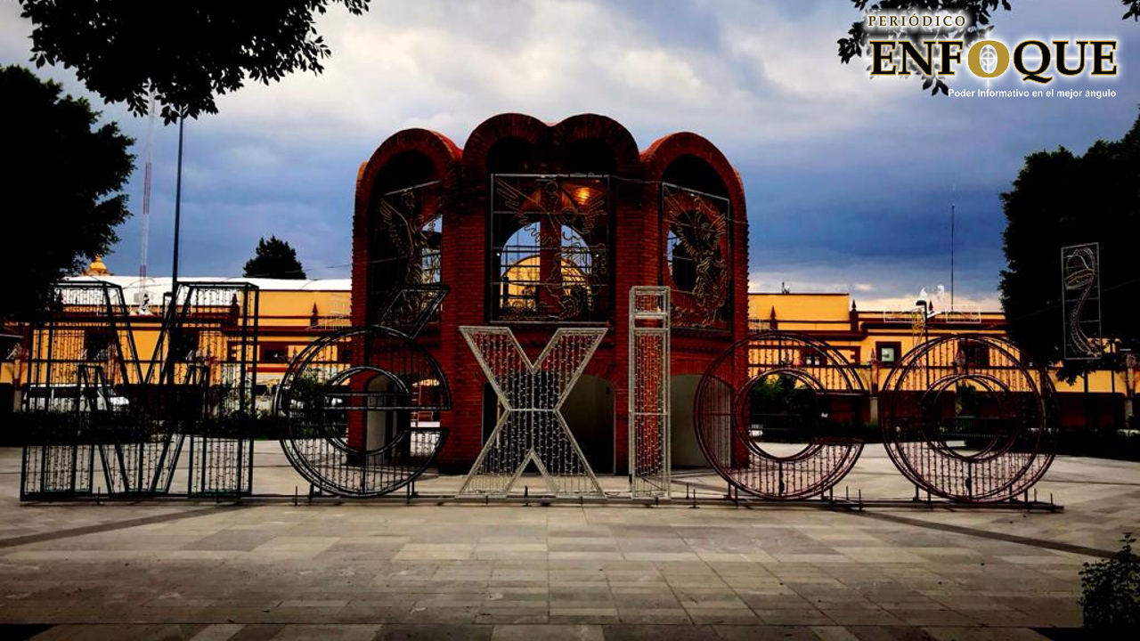 Por: Cortesía En San Andrés Cholula; ya fueron colocados los adornos alusivos a las fiestas patrias