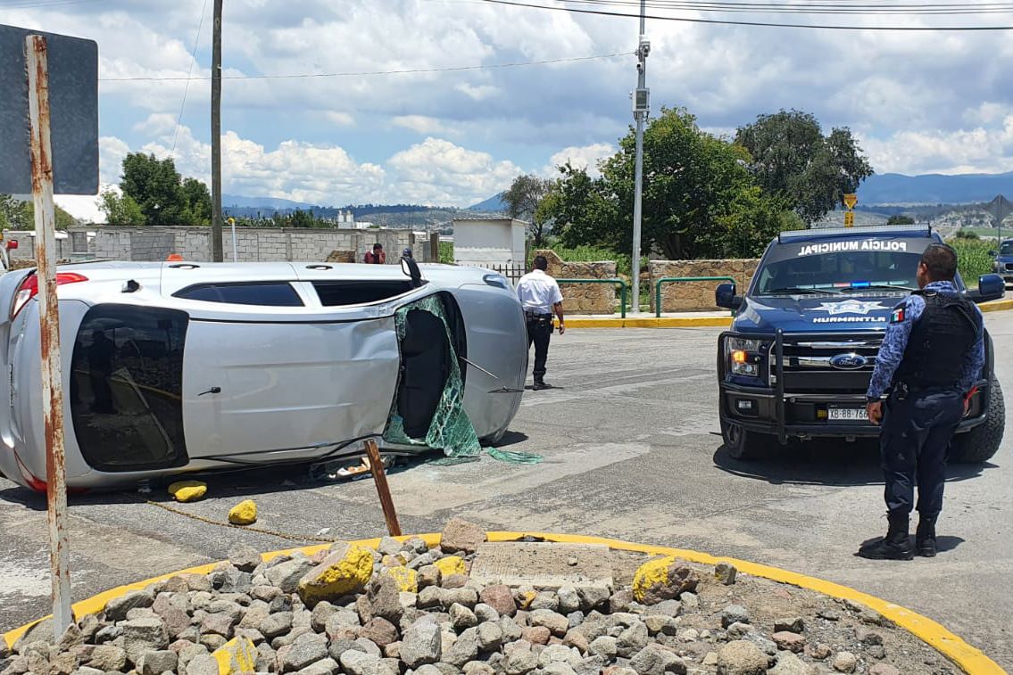 Atiende policía municipal de Huamantla hecho de tránsito