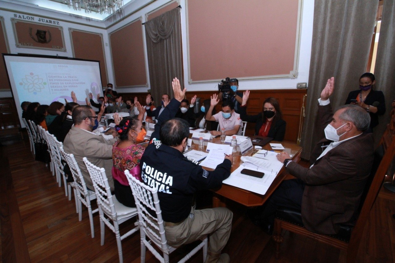 Aprueban consejo estatal programa contra la trata de personas