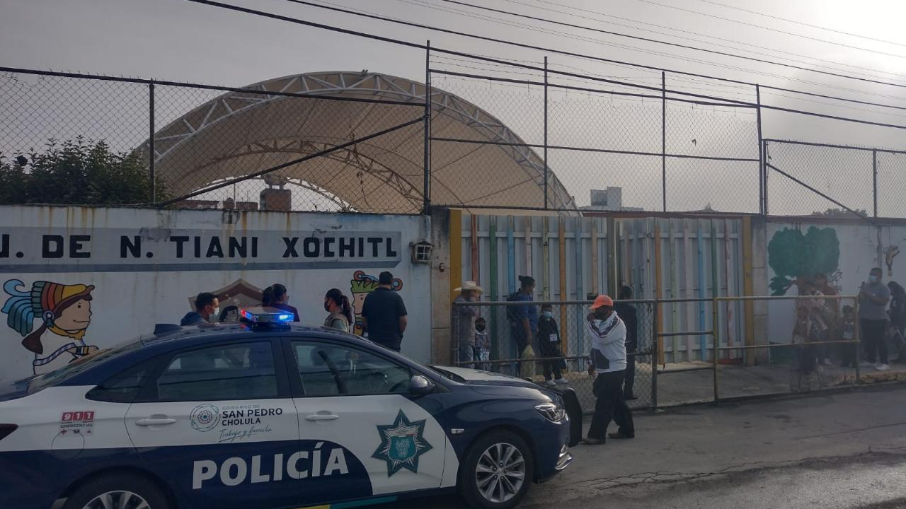 Por: Cortesía Autoridades de San Pedro Cholula efectuaron un operativo de seguridad en este “Regreso a Clases”
