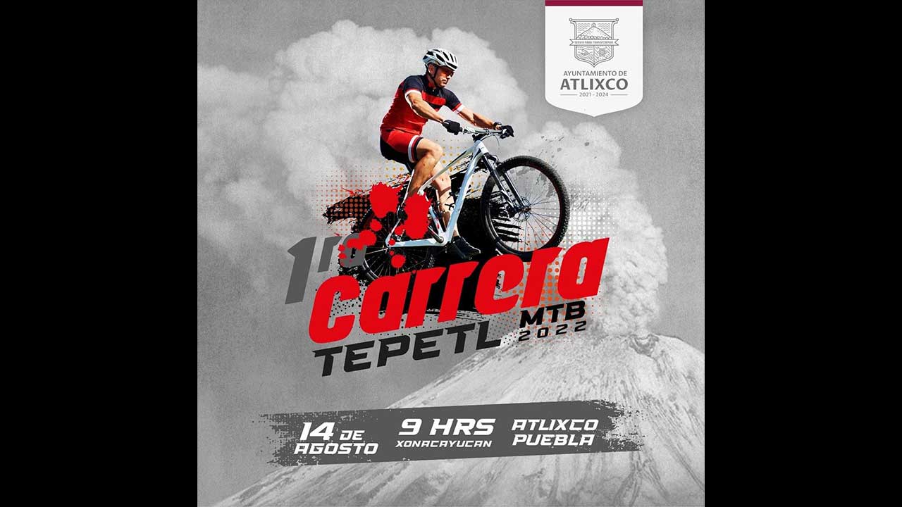Por: Cortesía Este 14 de agosto participa en la primera carrera de ciclismo de montaña “Tepetl mtb 2022” en Atlixco