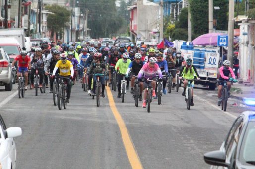 Reunió IDET a más de un centenar de ciclistas en “Biciteando Tlaxcala”