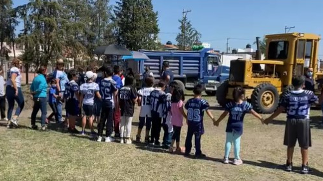 Infantes se manifiestan contra el Gobierno de Cuautlancingo; para evitar la realización de obras en la Reserva Quetzalcóatl  