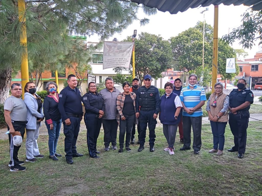 Afianzan coordinación habitantes de Acuitlapilco y Policía de Tlaxcala capital
