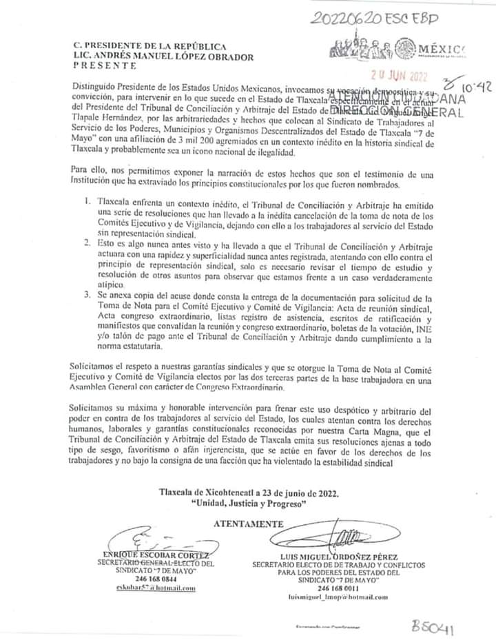 Por: Cortesía Busca Enrique Escobar cobijo con AMLO en contra del TCyA