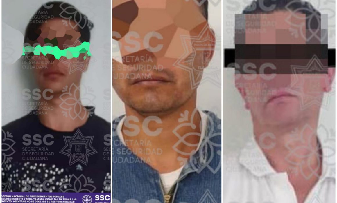 Por: Cortesía Detiene SSC a tres personas por robo, detonación y portación de armas