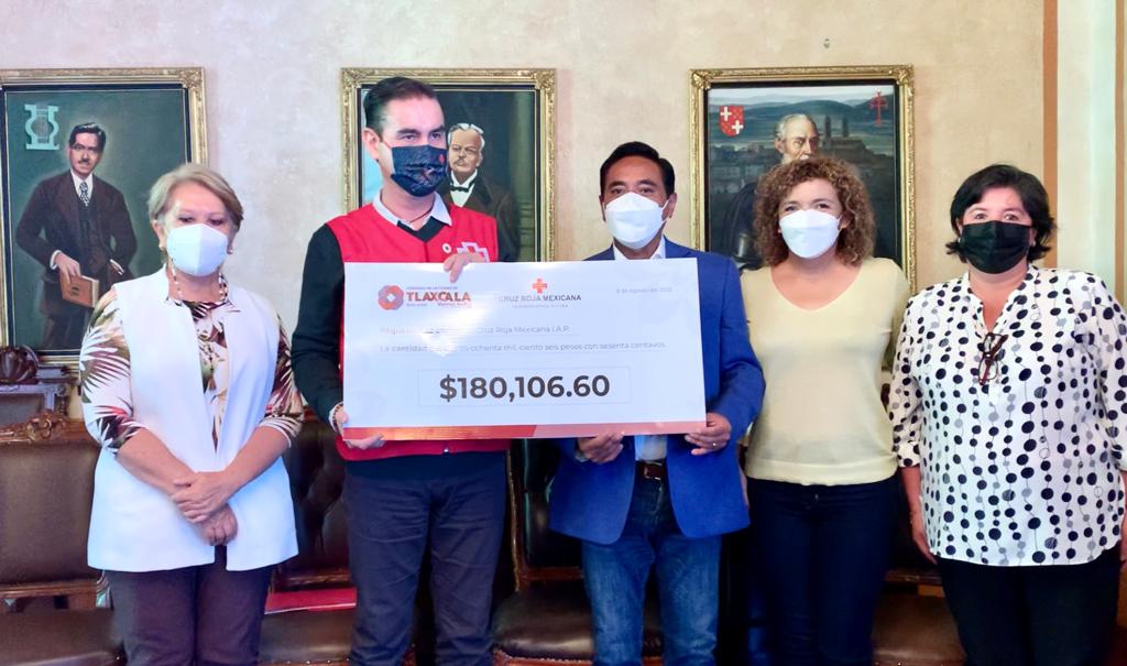 Por: Cortesía Ayuntamiento de Tlaxcala realiza donativo a la Cruz Roja Mexicana