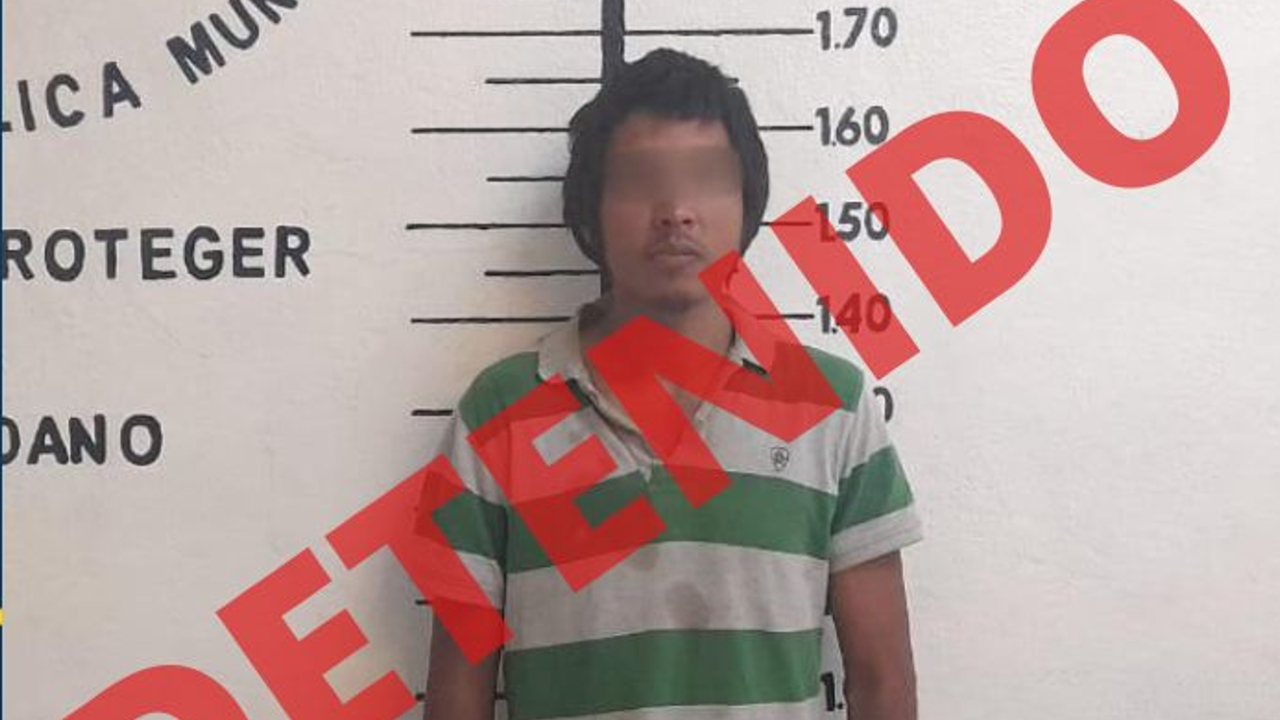 Por: Cortesía Policía de San Pedro Cholula detiene a un hombre acusado de robo a casa habitación