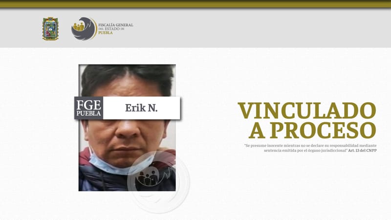 Por: Cortesía Erik N. es enviado a prisión por abusar de las hijas de su pareja de 14 y 18 años en Hueyotlipan