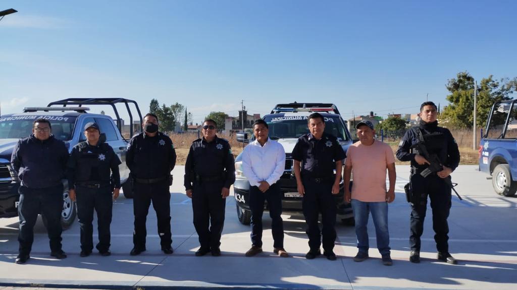 Fortalece policía de San Andrés Cholula trabajos de seguridad en San Antonio Cacalotepec