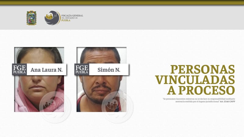 Por: Cortesía Simón N. y Ana Laura N. son enviados a prisión por el secuestro de una familia en Tepexi de Rodríguez