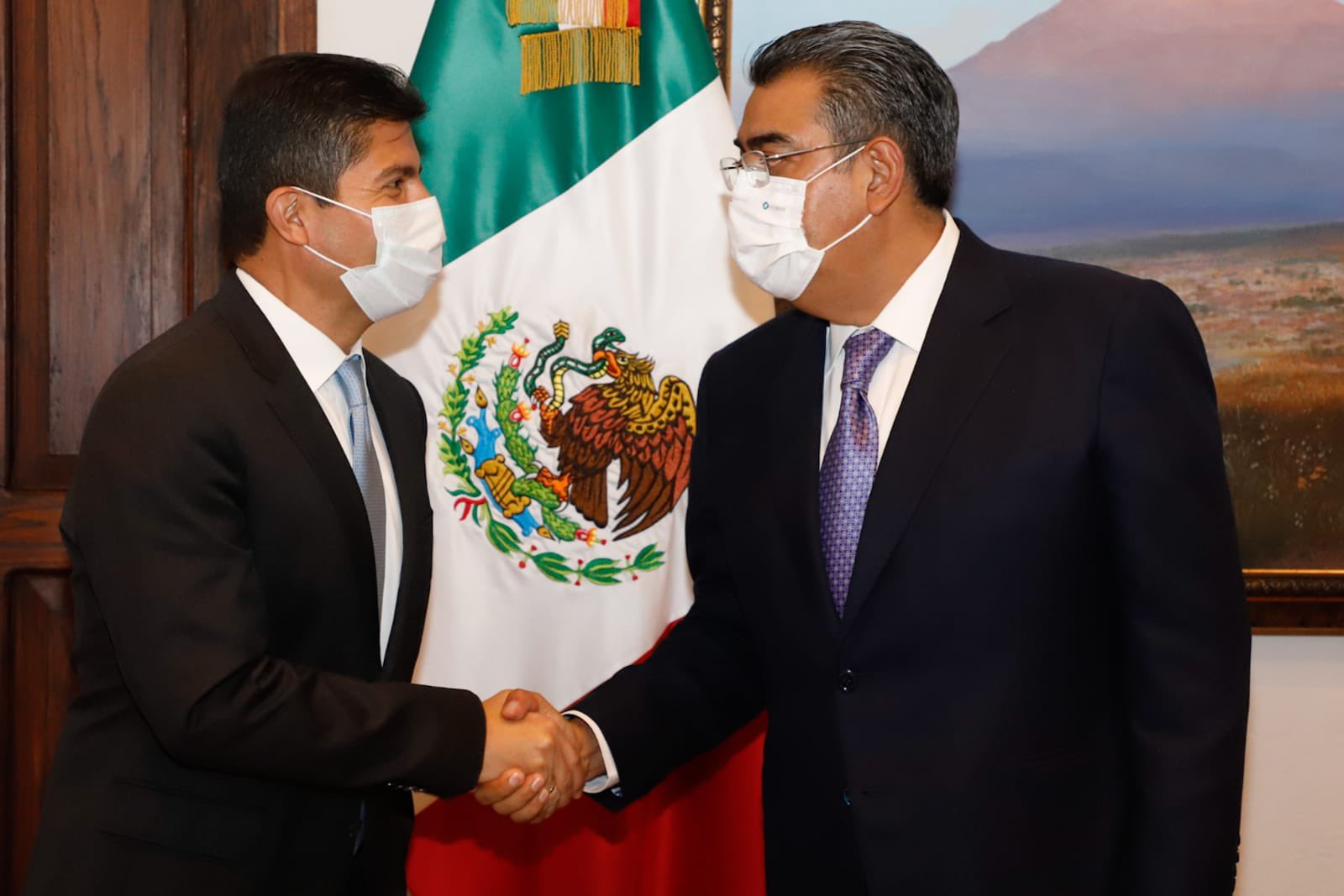 Por: Cortesía Eduardo Rivera y Sergio Salomón se reúnen y refrendan trabajo conjunto